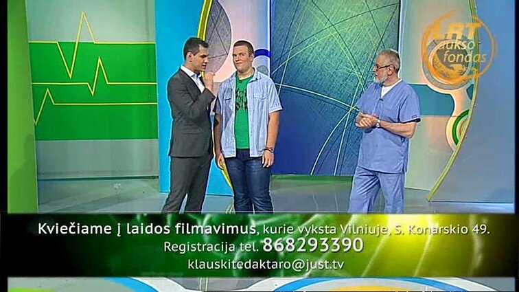 Klauskite daktaro.