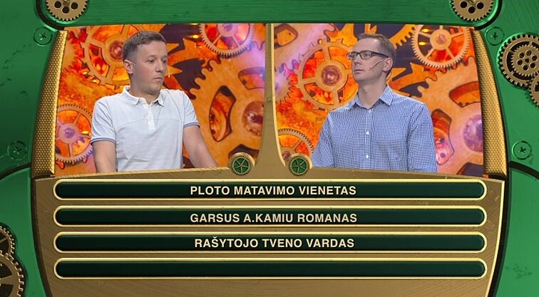TV žaidimas „Kas ir kodėl?“.