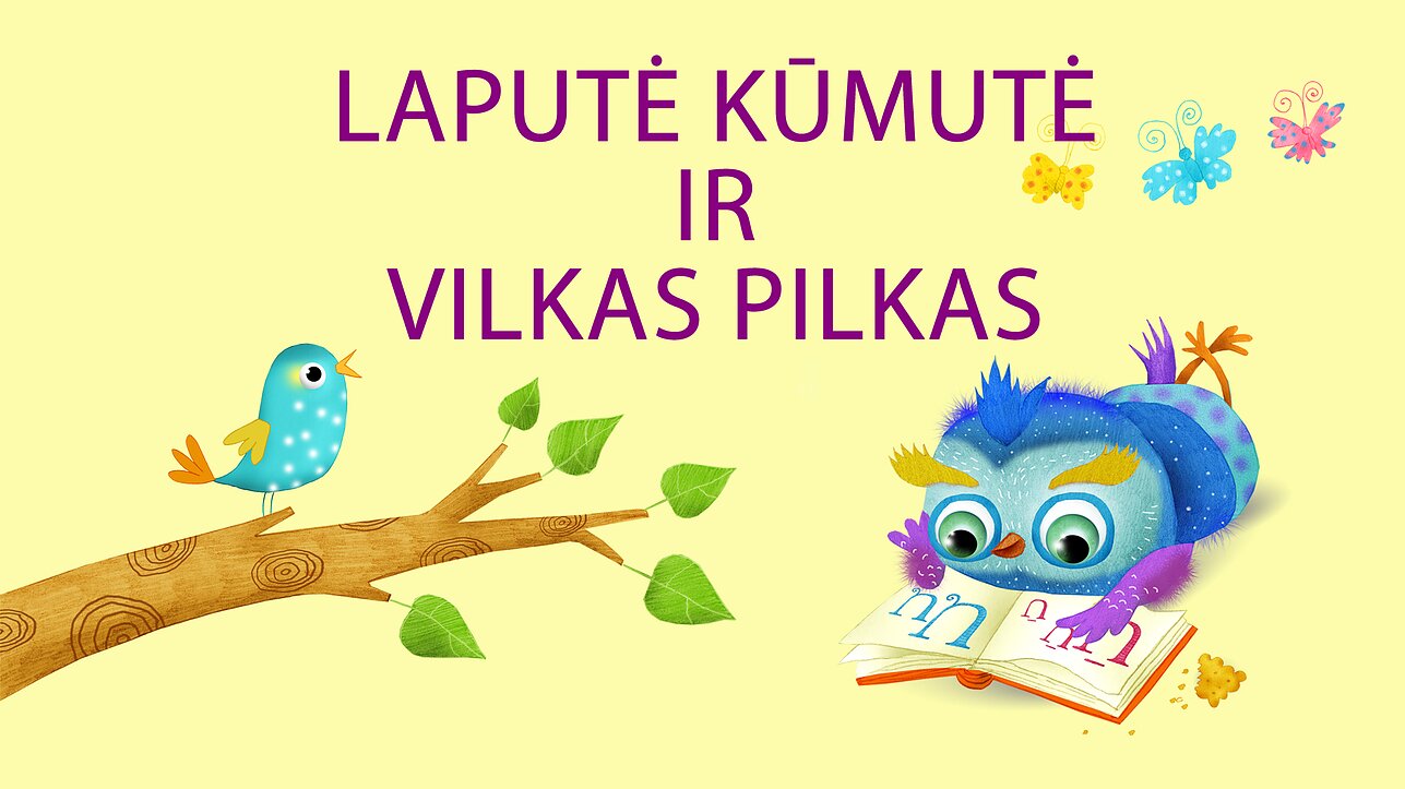 Laputė kūmutė ir vilkas pilkas