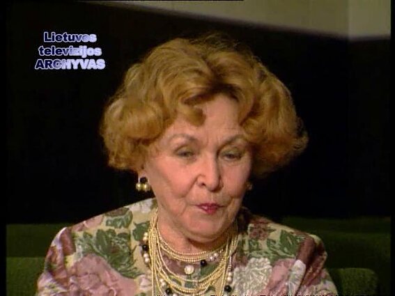 Tokie jie buvo ... TV režisierė ir aktorė A.Vederaitė