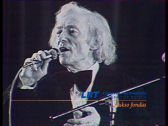 Vakaro autografas. Dainininkas A. Šabaniauskas