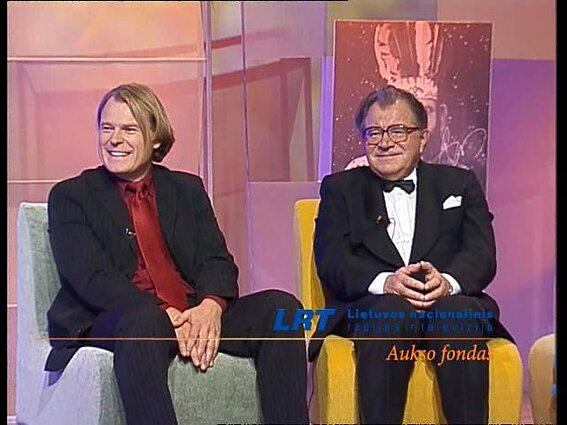 Vakaro autografas. Kompozitorius Mikalojus Novikas ir džiazo mokyklos meno vadovas Artūras Novikas