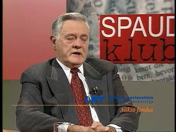Spaudos klubas. Studijoje Lietuvos Respublikos Prezidentas Valdas Adamkus