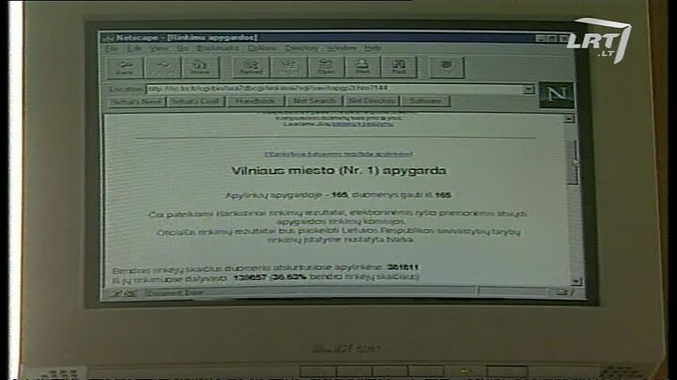 Panoramos archyvai. Rinkimų duomenys internete