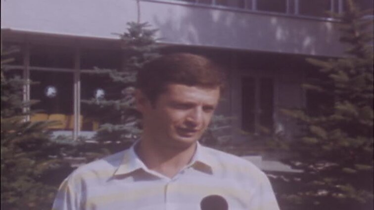 Laidų „Sporto studija“, „Panorama“ siužetai: Janis Grinbergas, kino plakato paroda