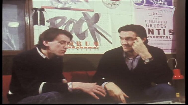 Laidos „Jaunimo ekranas“ siužetai: Algirdas Kaušpėdas, rektorius Jonas Kubilius