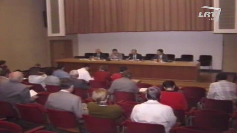 Panoramos archyvai. Spaudos konferencija Užsienio reikalų ministerijoje