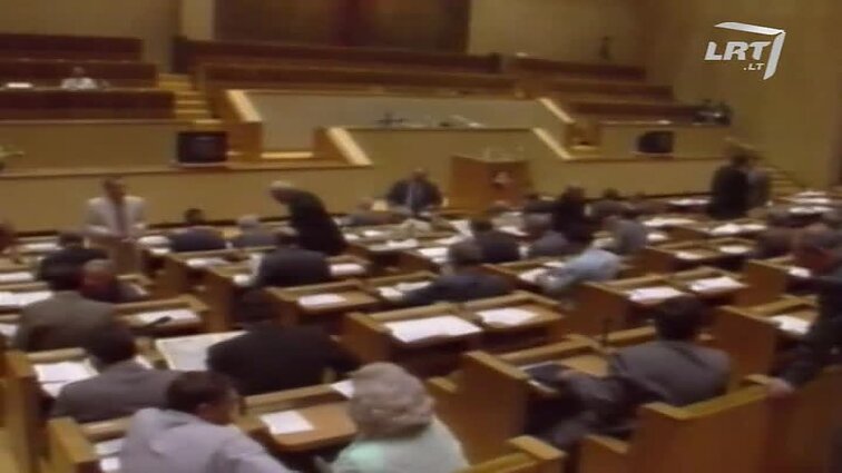 Panoramos archyvai. Seimo nariai apie lito įvedimą