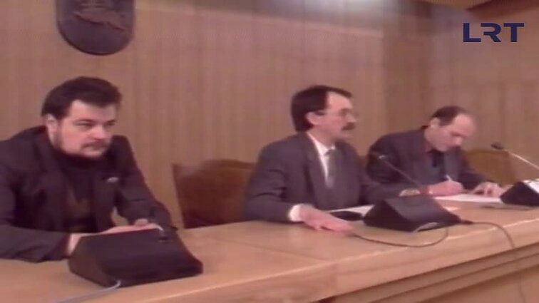 Panoramos archyvai. Derybų su Rusija komisijos spaudos konferencija