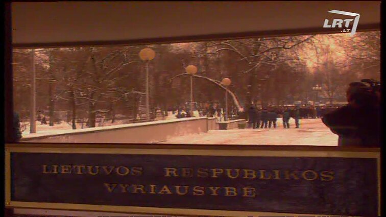 Panoramos archyvai. Piketas prie Vyriausybės rūmų. Komunalininkai