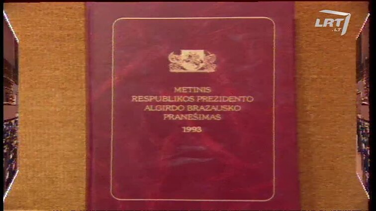 Panoramos archyvai. Algirdo Brazausko metinis pranešimas