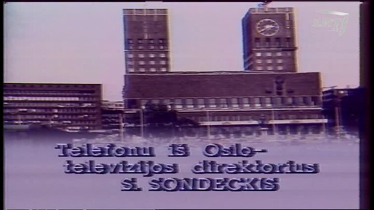 Panoramos archyvai. Telefonu iš Oslo - televizijos direktorius Saulius Sondeckis