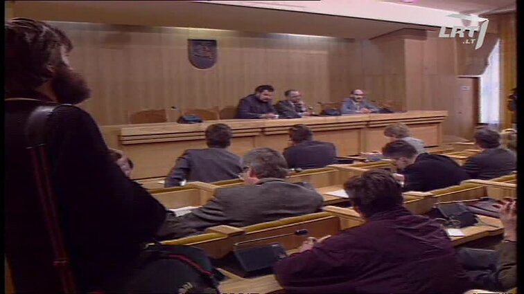 Panoramos archyvai. V.Čepaičio spaudos konferencija