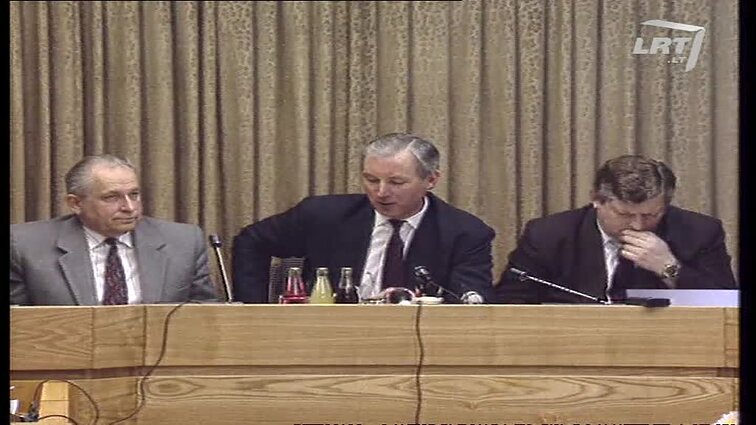 Panoramos archyvai. Vyriausybės spaudos konferencija