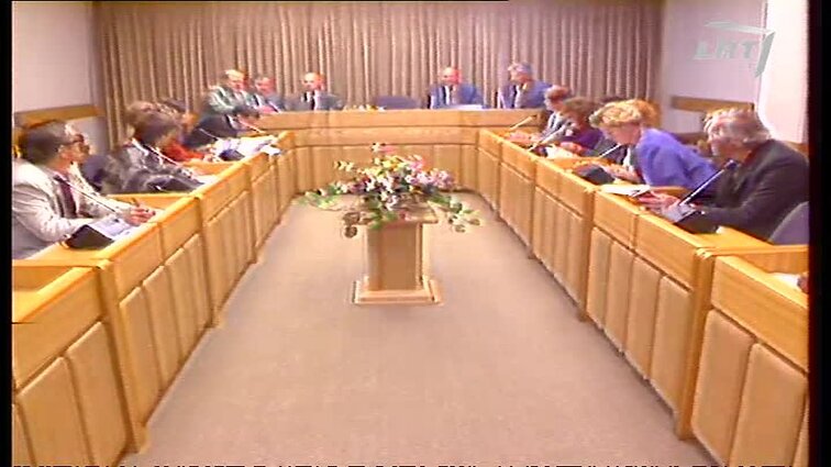 Panoramos archyvai. Vyriausybės spaudos konferencija