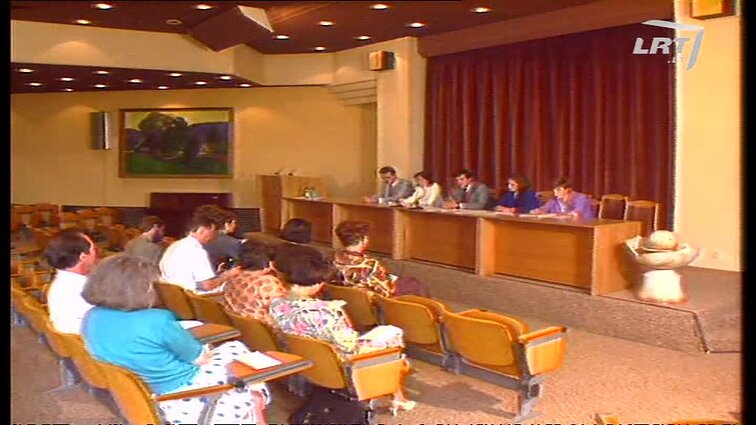 Panoramos archyvai. Spaudos konferencija Teisingumo ministerijoje