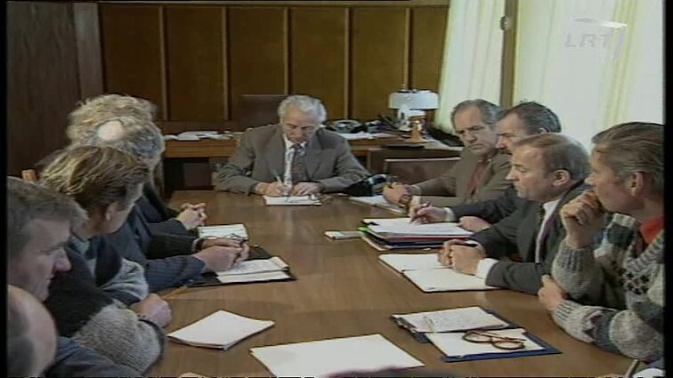 Panoramos archyvai. Ūkininkai pas žemės ūkio ministrą Vytautą Einorį