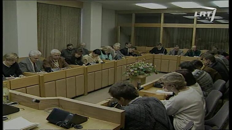 Panoramos archyvai. Adolfo Šleževičiaus spaudos konferencija