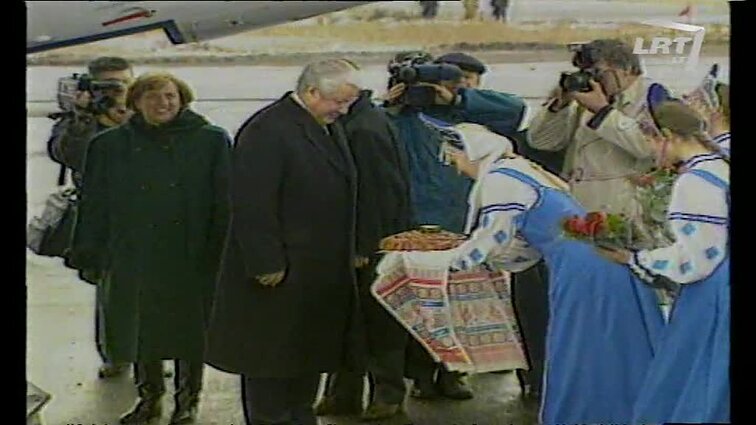 Panoramos archyvai. Boriso Jelcino vizitas Pskovo srityje