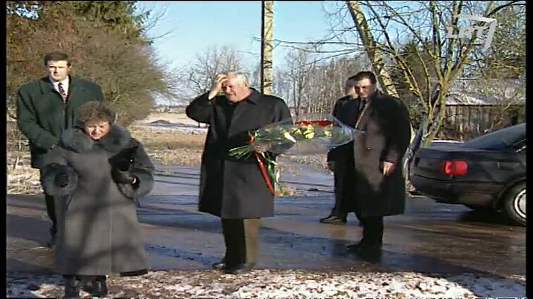Panoramos archyvai. Prezidentas A. Brazauskas Ukmergėje