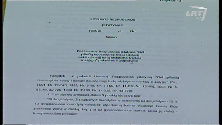 Panoramos archyvai. Apie turto grąžinimą