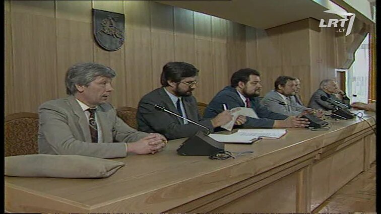 Panoramos archyvai. Spaudos konferencija RTV