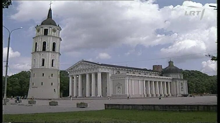 Panoramos archyvai. Restauruojamas Gedimino pilies bokštas