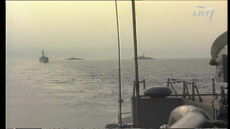 Panoramos archyvai. Karo laivų manevrai