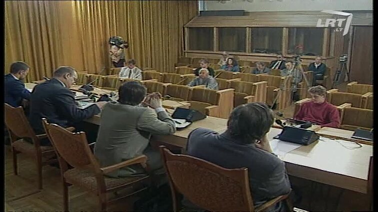 Panoramos archyvai. Spaudos konferencija dėl Audriaus Rudžio