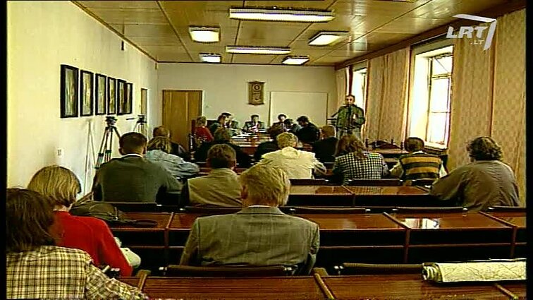 Panoramos archyvai. Vidaus reikalų ministerijos spaudos konferencija
