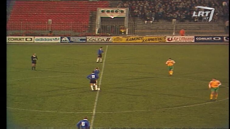 Didžiausia pergalė oficialiose rungtynėse: Lietuva – Estija, 1995 m. spalio 11 d