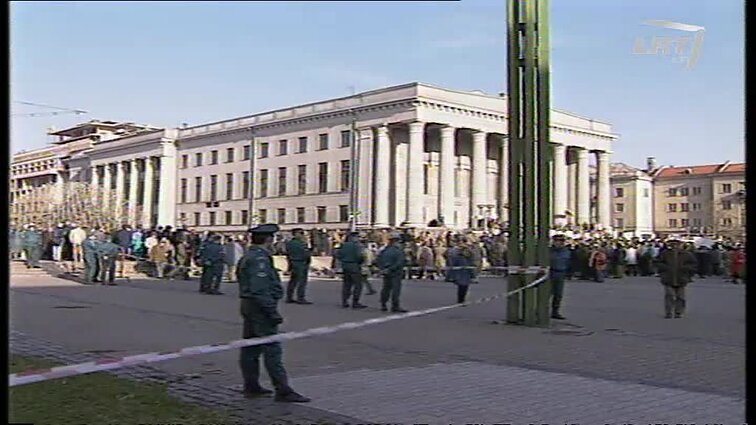 Panoramos archyvai. Protesto akcija Nepriklausomybės aikštėje