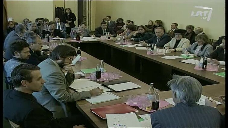 Panoramos archyvai. Žurnalistų ir Premjero spaudos konferencija