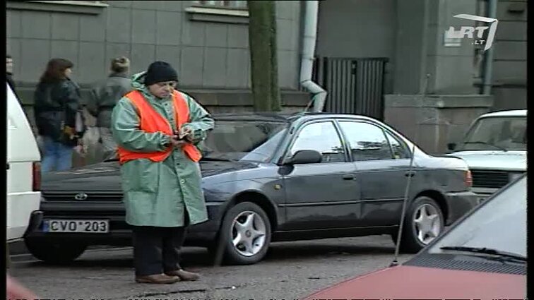 Panoramos archyvai. Rinkliava už įvažiavimą į senamiestį