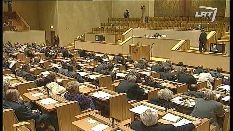 Panoramos archyvai. Neeilinė Seimo sesija