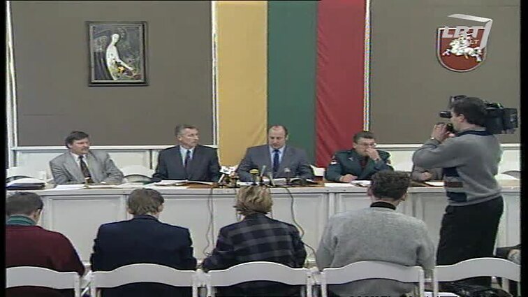 Panoramos archyvai. Spaudos konferencija kriminaliniais klausimais