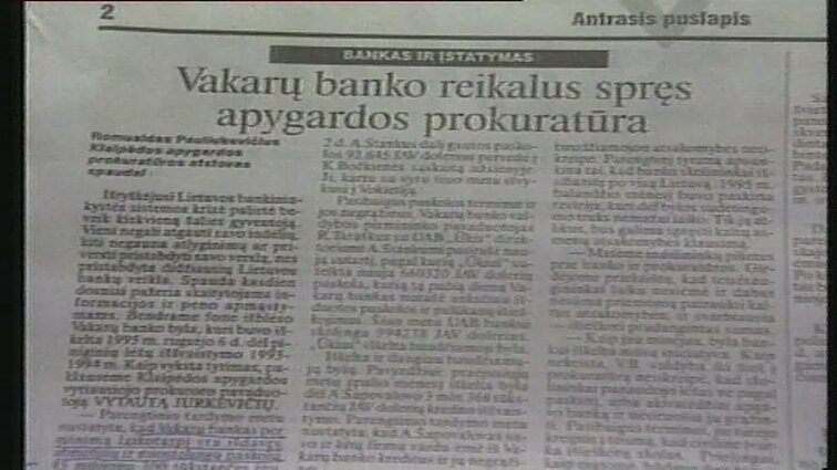Panoramos archyvai. Vakarų bankas