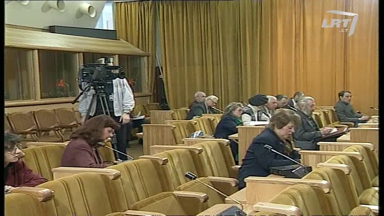Panoramos archyvai. Romualdo Ozolo spaudos konferencija