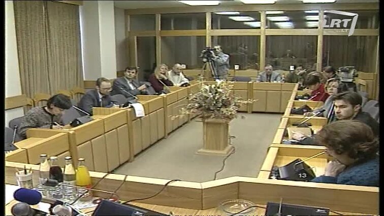 Panoramos archyvai. Vladislavo Domarko spaudos konferencija