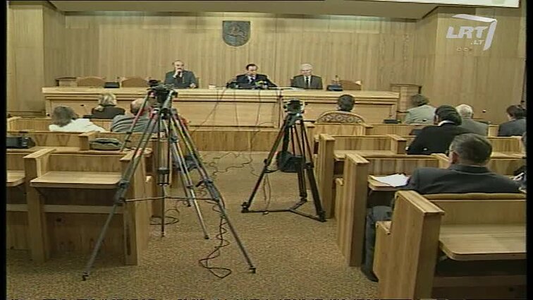Panoramos archyvai. Vytauto Juškaus spaudos konferencija