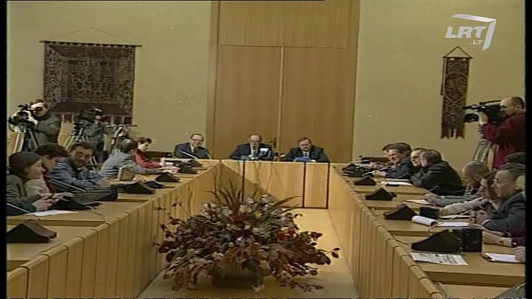 Panoramos archyvai. Seimo vadovybės spaudos konferencija