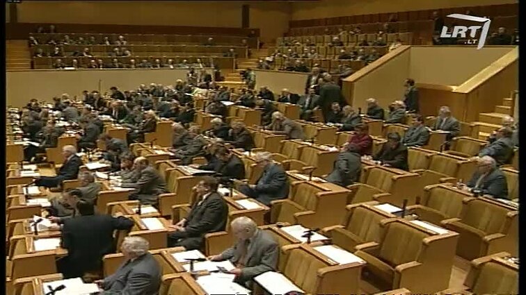 Panoramos archyvai. Algirdo Brazausko spaudos konferencija