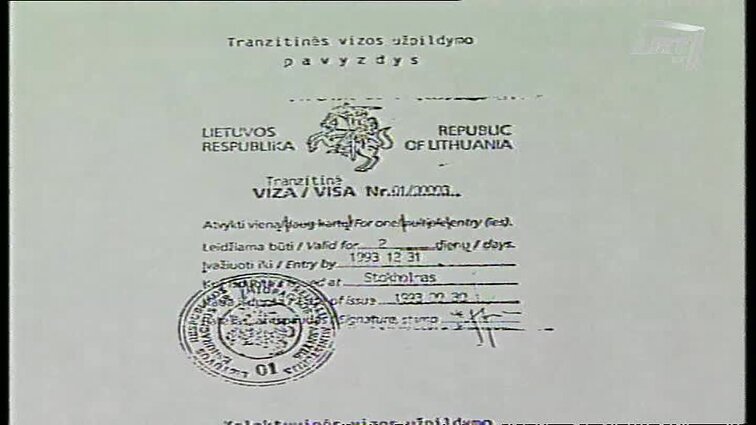 Panoramos archyvai. Naujos Lietuvos respublikos vizos