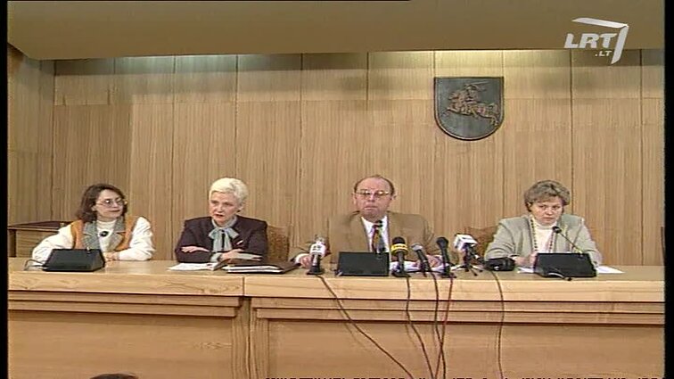 Panoramos archyvai. Antano Vinkaus ir Vinco Kuncos spaudos konferencija