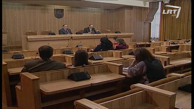 Panoramos archyvai. Česlovo Juršėno spaudos konferencija