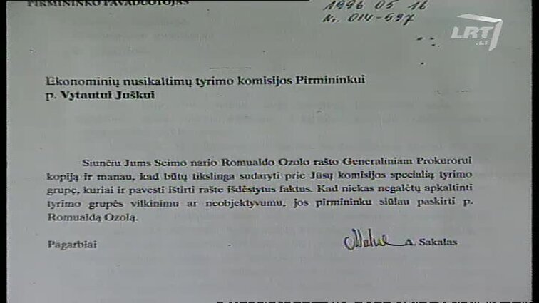 Panoramos archyvai. Ekonominių nusikaltimų tyrimo komiteto posėdis