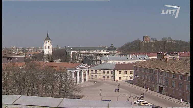 Panoramos archyvai. Vilniaus senamiesto, bažnyčių vaizdai, Universiteto kiemas
