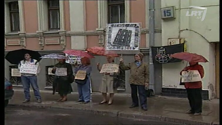 Panoramos archyvai. Piketas prie Lietuvos ambasados Maskvoje