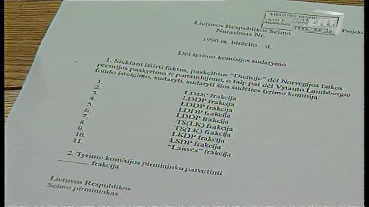 Panoramos archyvai. V. Landsbergis į Ekonominių Nusikaltimų Tyrimo komisiją