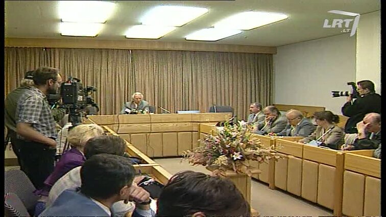 Panoramos archyvai. Vytauto Einorio spaudos konferencija